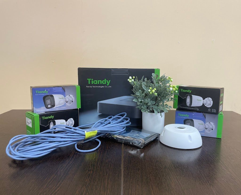 Комплект камер Tiandy. 4 камеры (4Мп)