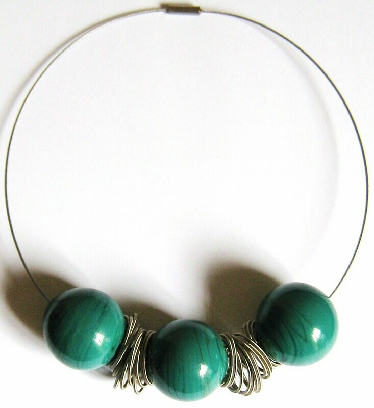 Collier Uranus Vert canard