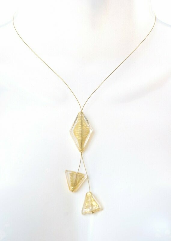 Collier Saulé Or et feuille d'or