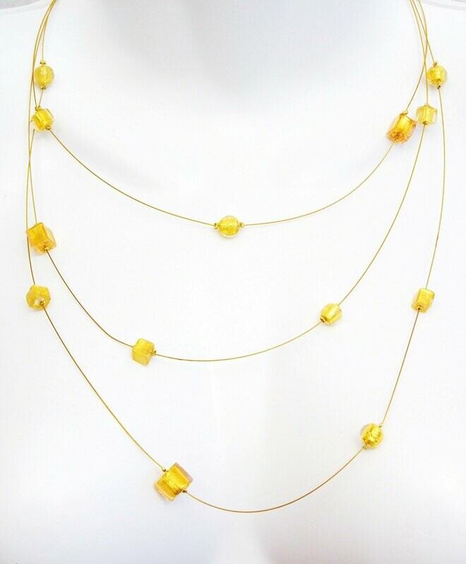 Collier Bérénice Or et feuille d'or