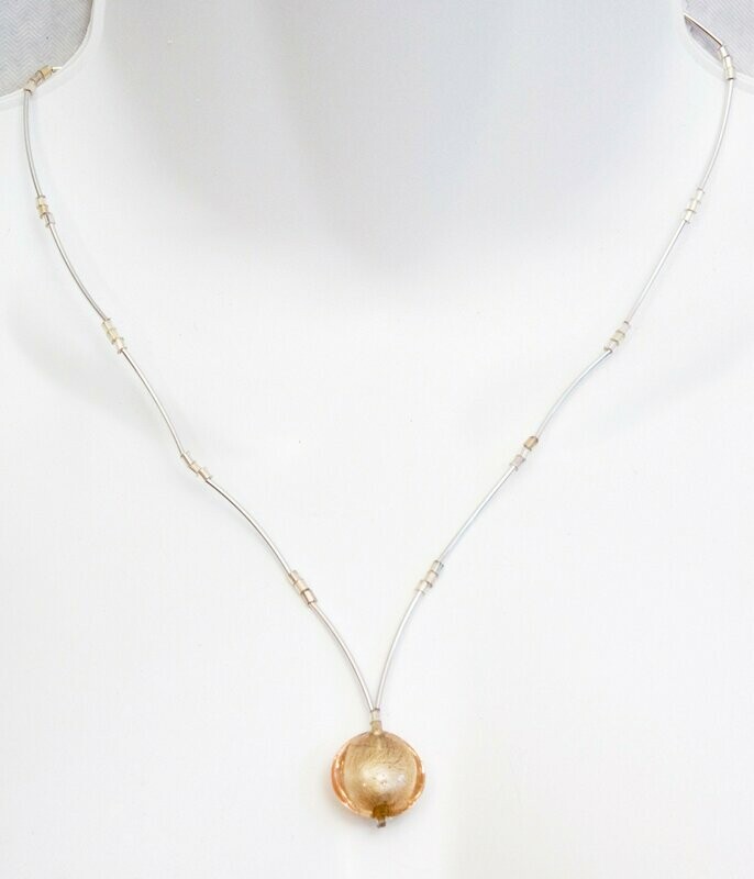 Collier Vénus Or et feuille d'or