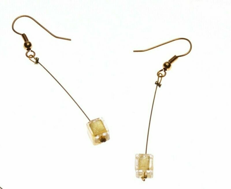 Boucles d'oreilles Eridan Or et feuille d'or