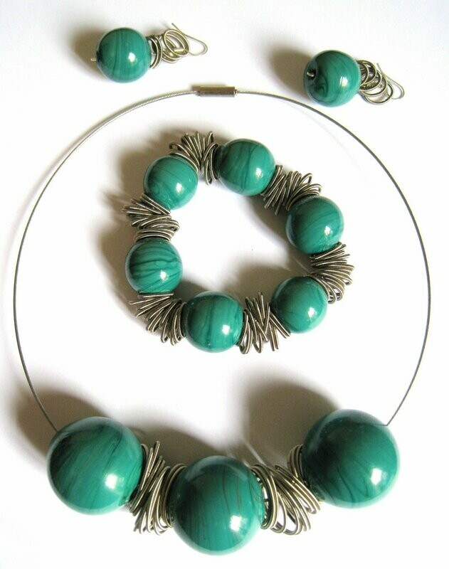 Parure Uranus Vert Canard