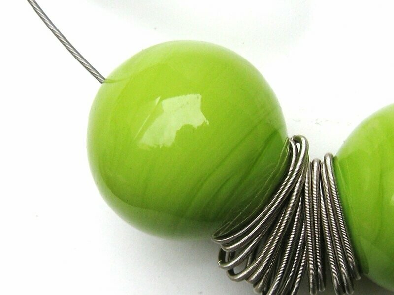 Boucles d'oreilles Uranus Vert Pomme