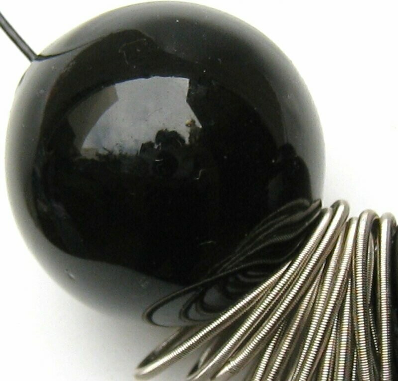 Boucles d'oreilles Uranus Noir