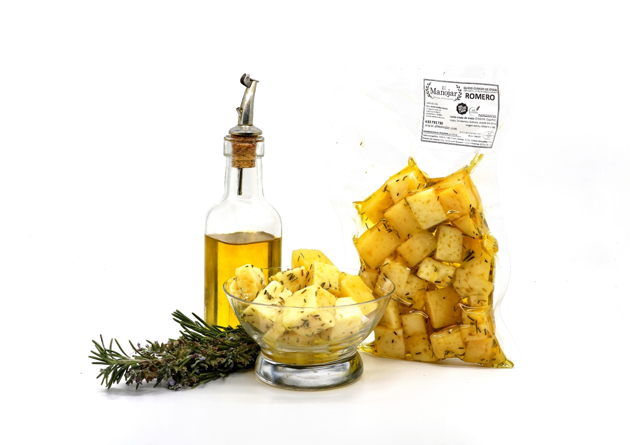 Bolsa Queso de Oveja Curado en Aceite de Oliva con especias