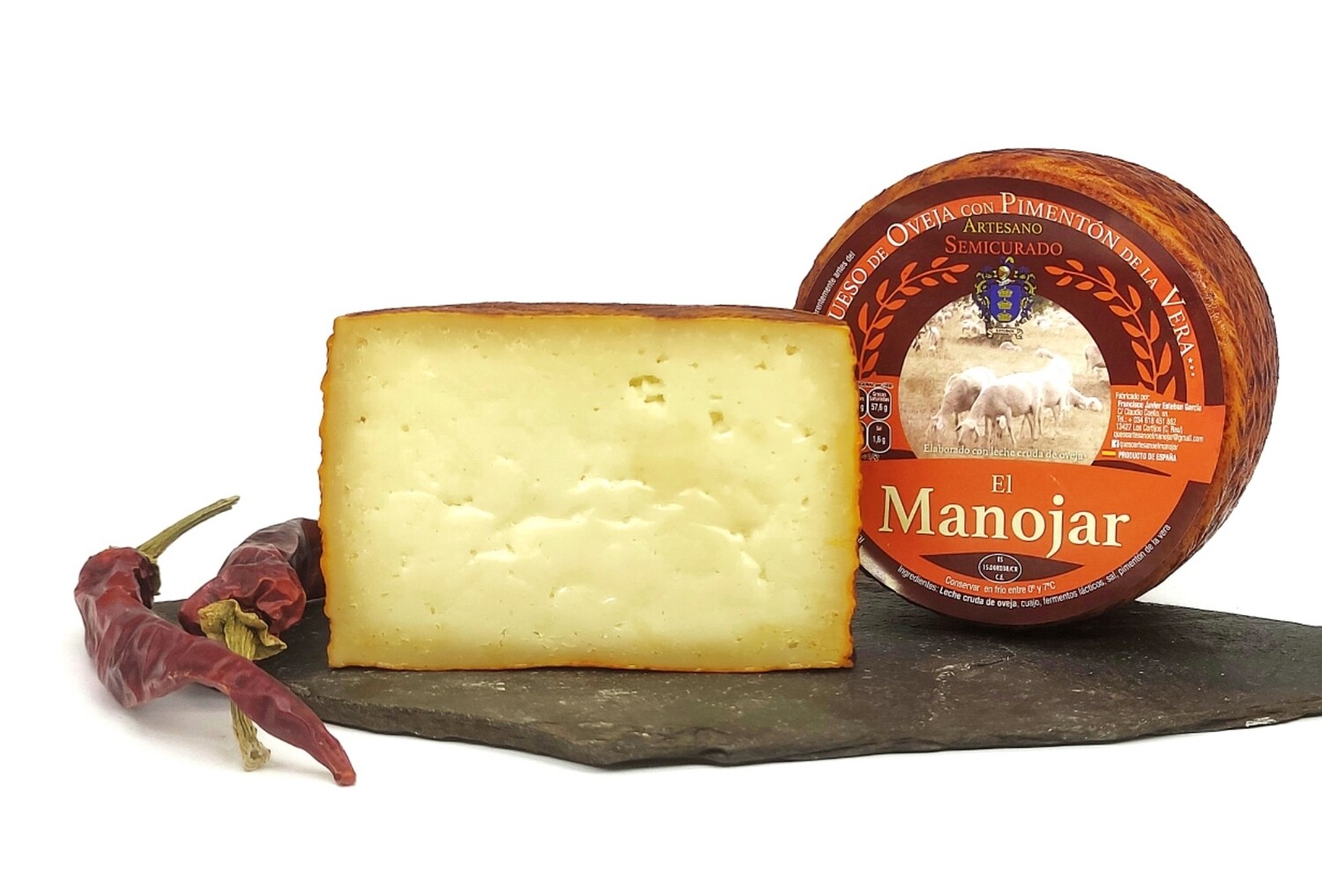 Queso de Oveja Artesano Semicurado al Pimentón 