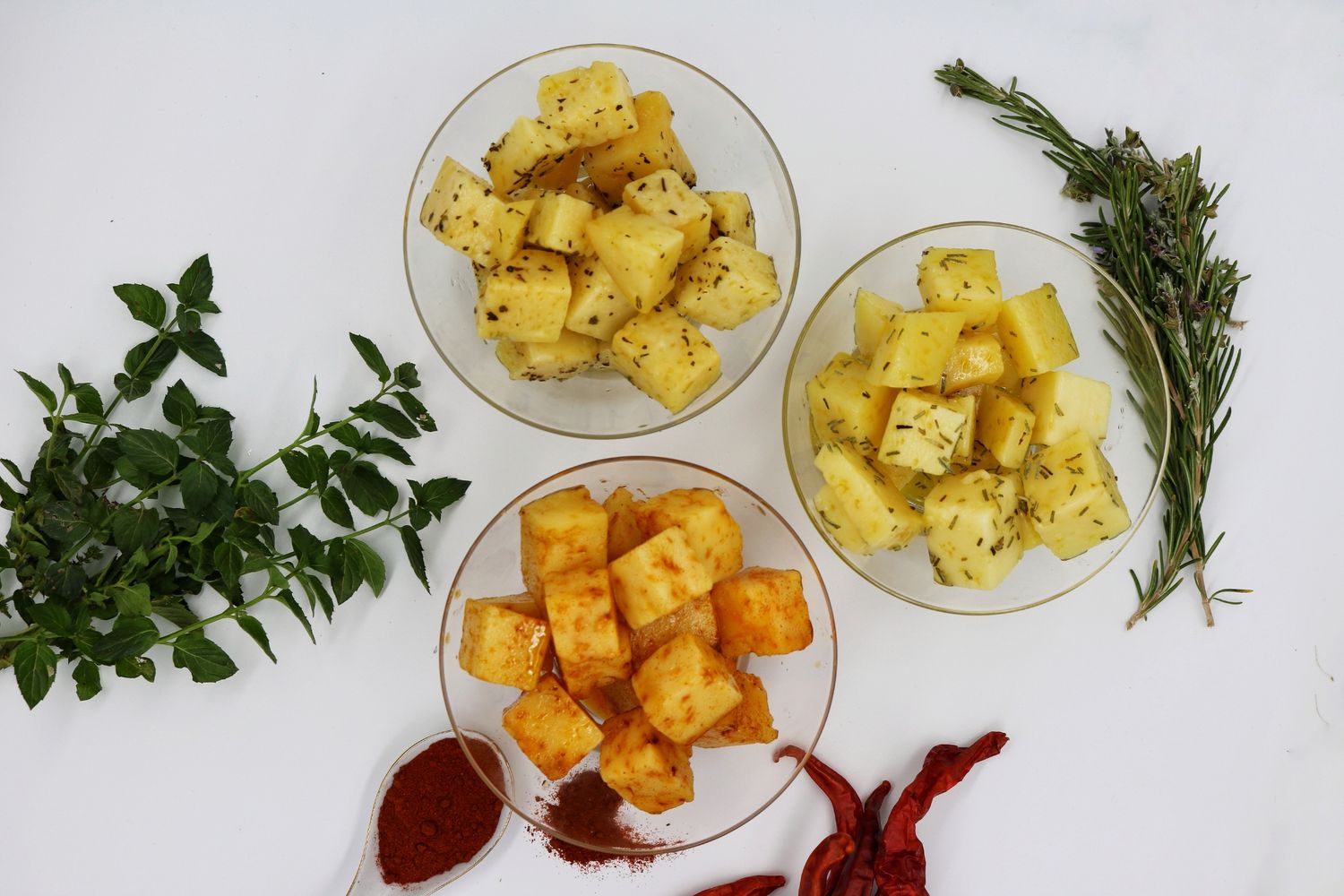 PACK 4 Bolsas de Queso Curado con AOVE y especias.