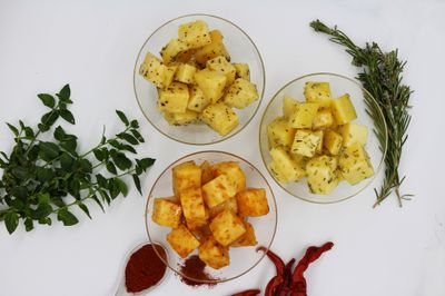 PACK 4 Bolsas de Queso Curado con AOVE y especias.