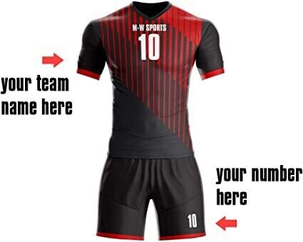 Any Name Kit Red &amp; Black