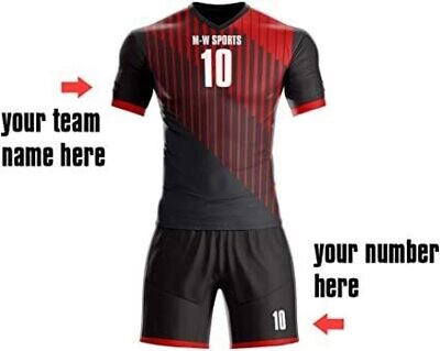 Any Name Kit Red &amp; Black