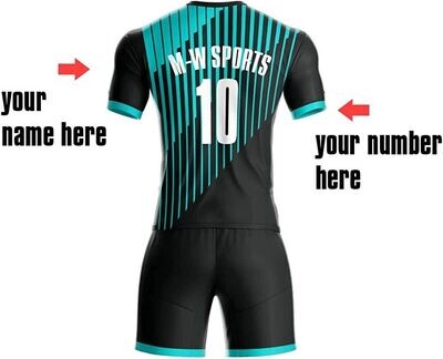 Any Name Shirt Green &amp; Black