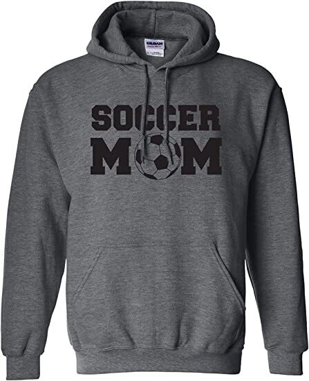 Soccer Mom Adult Hooded Sweatshirt GREY