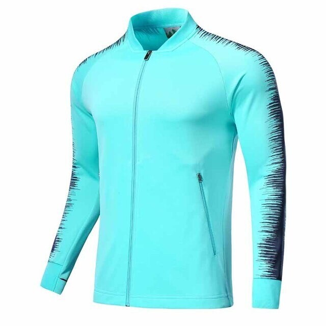 Men&#39;s Sportswear Soccer Football Training Jacket TURQUOISE