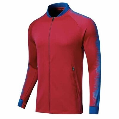 Men&#39;s Sportswear Soccer Football Training Jacket RED