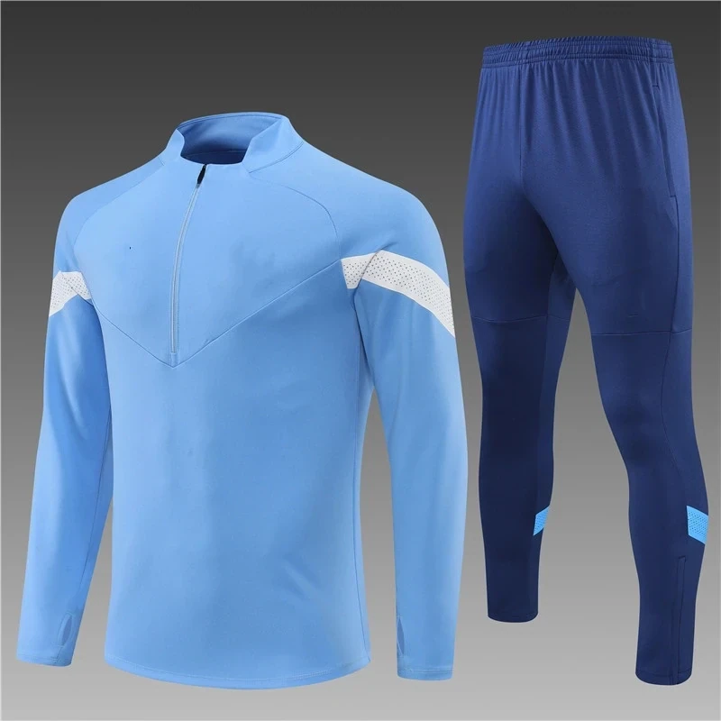 Football Training Tracksuit Sets Blue