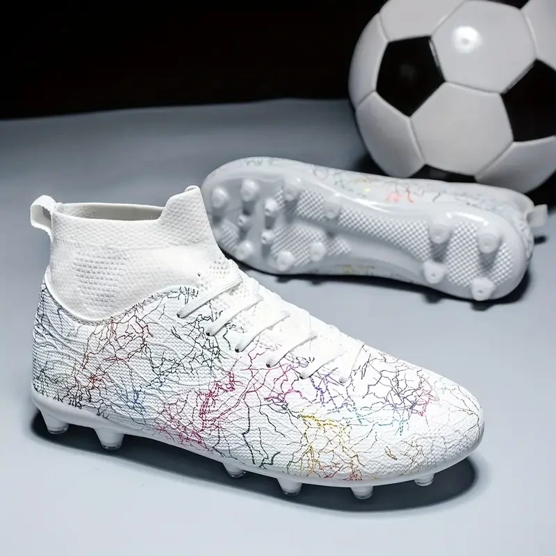 Non Slip Football Cleat With Spikes White