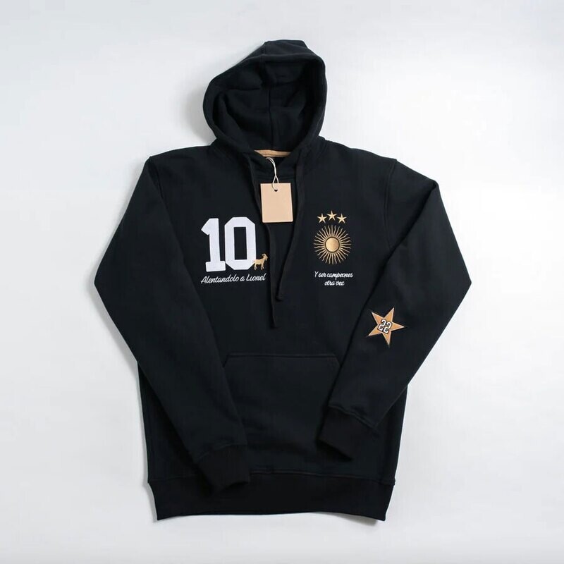 Hoodie Argentina Sol GOAT Leo Black