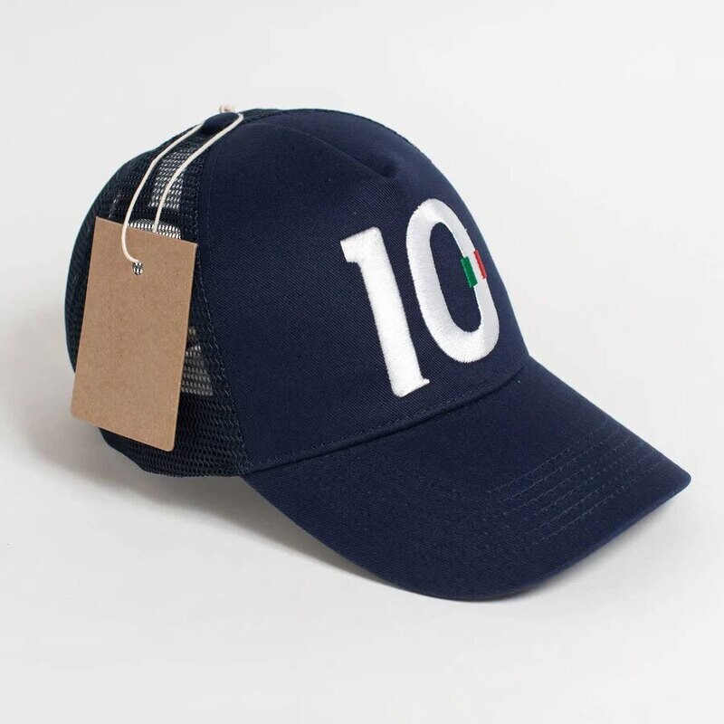 Trucker 10 Navy with White Font