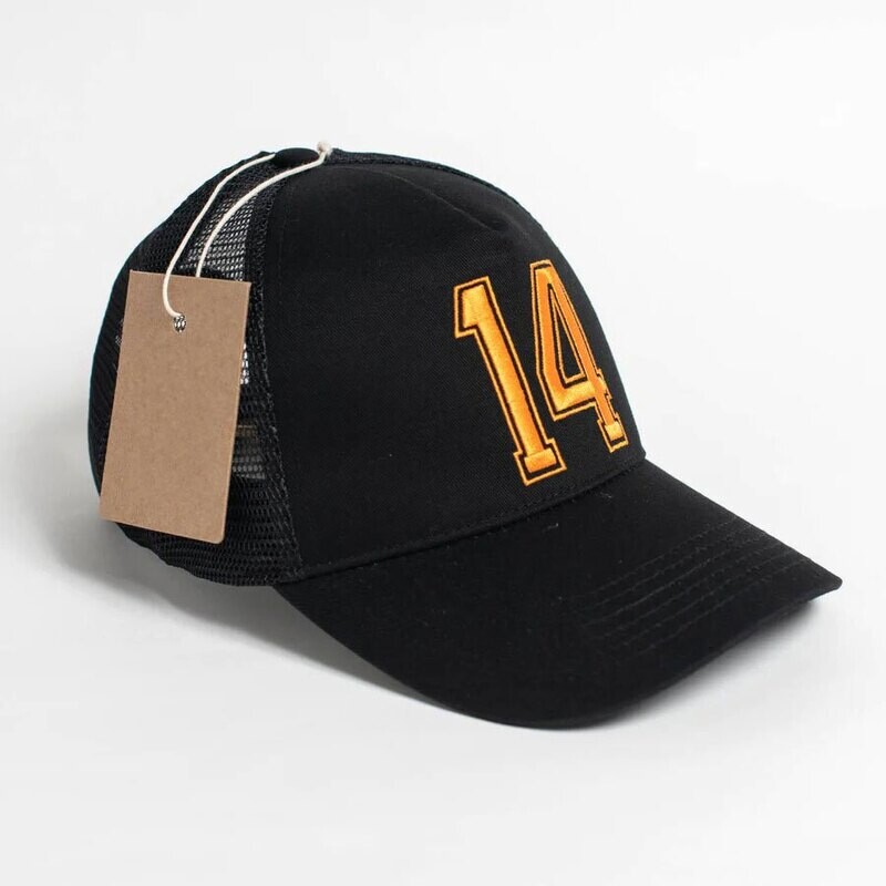 Trucker Black with Orange Font 14