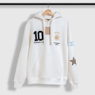 Argentina Sol GOAT Leo White Hoodie
