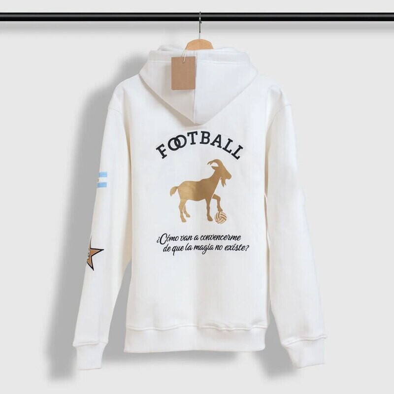 Argentina Sol GOAT Leo White Hoodie
