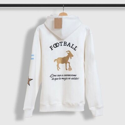 Argentina Sol GOAT Leo White Hoodie