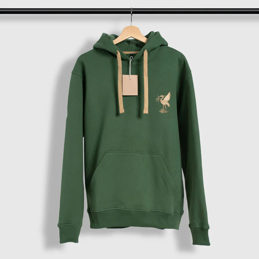 The Bird Hoodie in Color Green