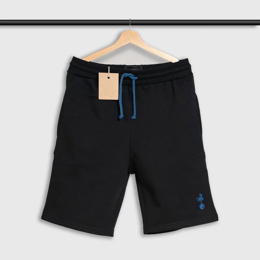 Black Shorts with Blue Cockerel