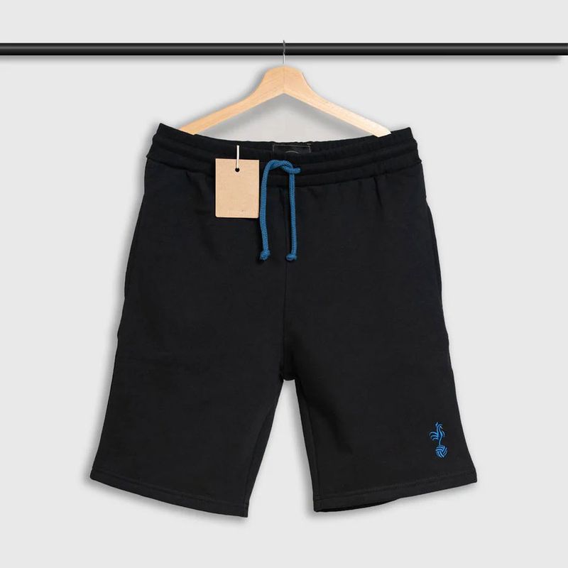Black Shorts with Blue Cockerel