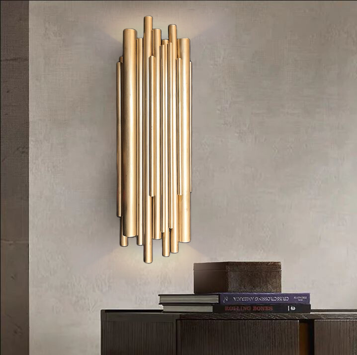 Luxury brass wall light