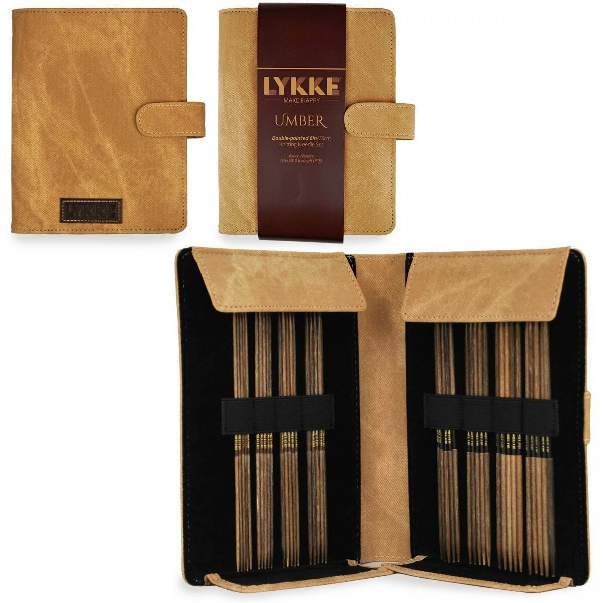 Lykke Double Point Needle Set - Umber