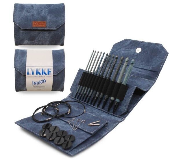 Lykke 6” IC Crochet Hook Gift Set - Indigo