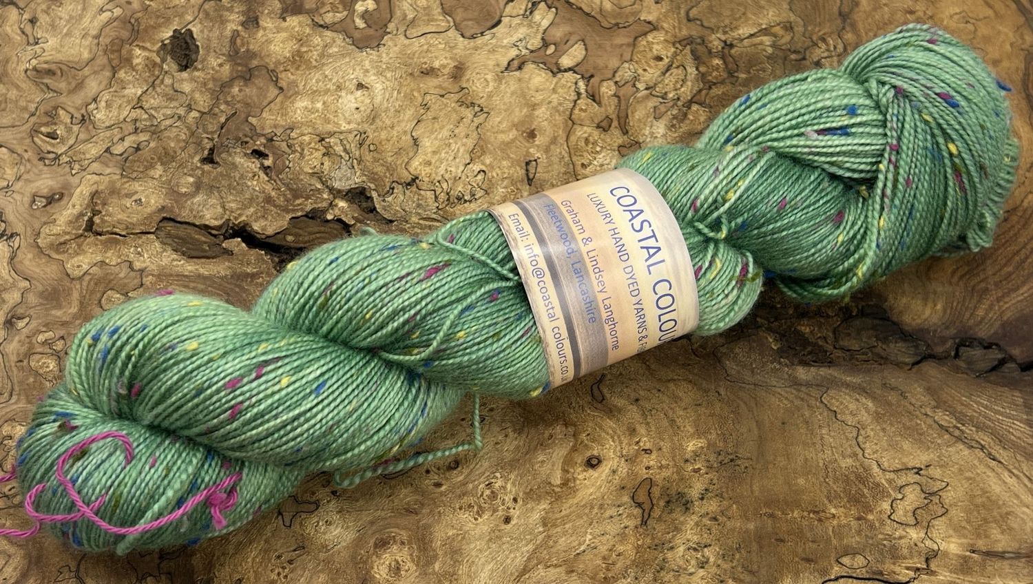 4ply Superwash Merino with Donegal NEP