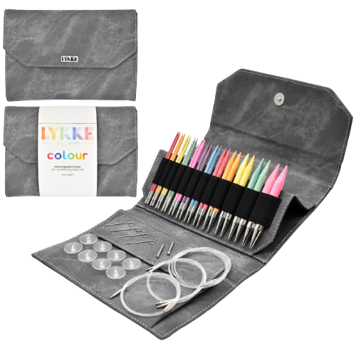 Lykke Circular Interchangeable Set 5" Colour Grey