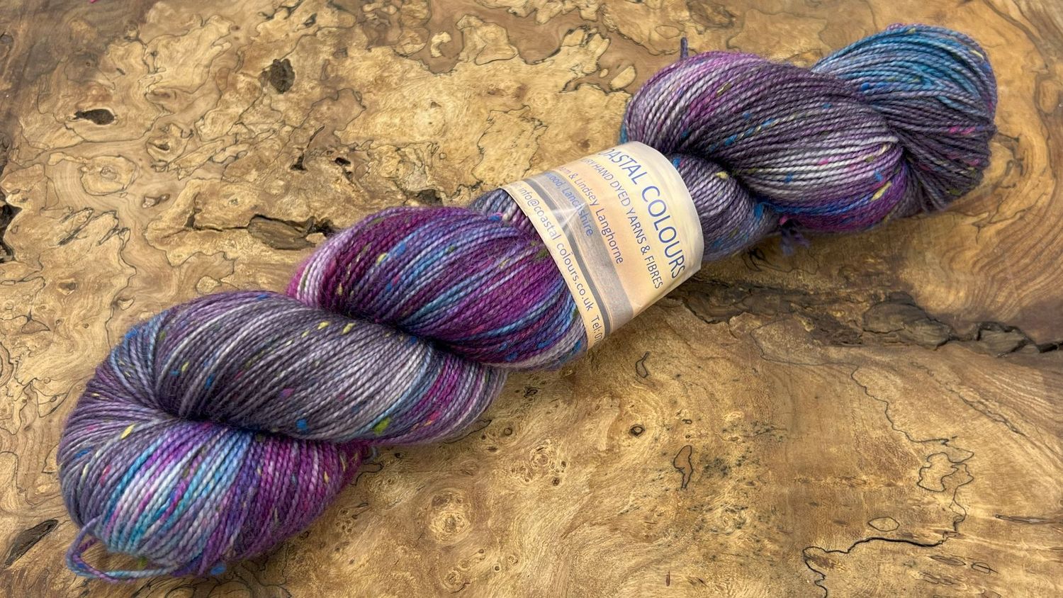 4ply Superwash Merino with Donegal NEP