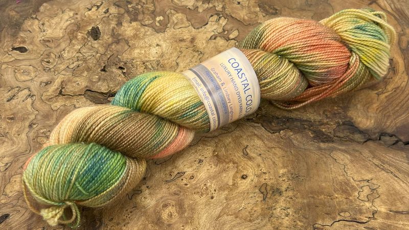 4ply Superwash Merino with Nylon and Silver Stellina Sparkle