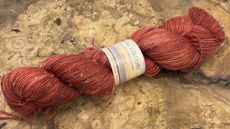 4ply Superwash Merino with Donegal NEP