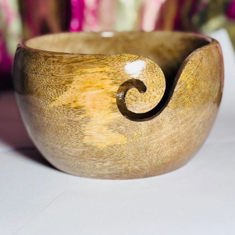 mango  yarn bowl