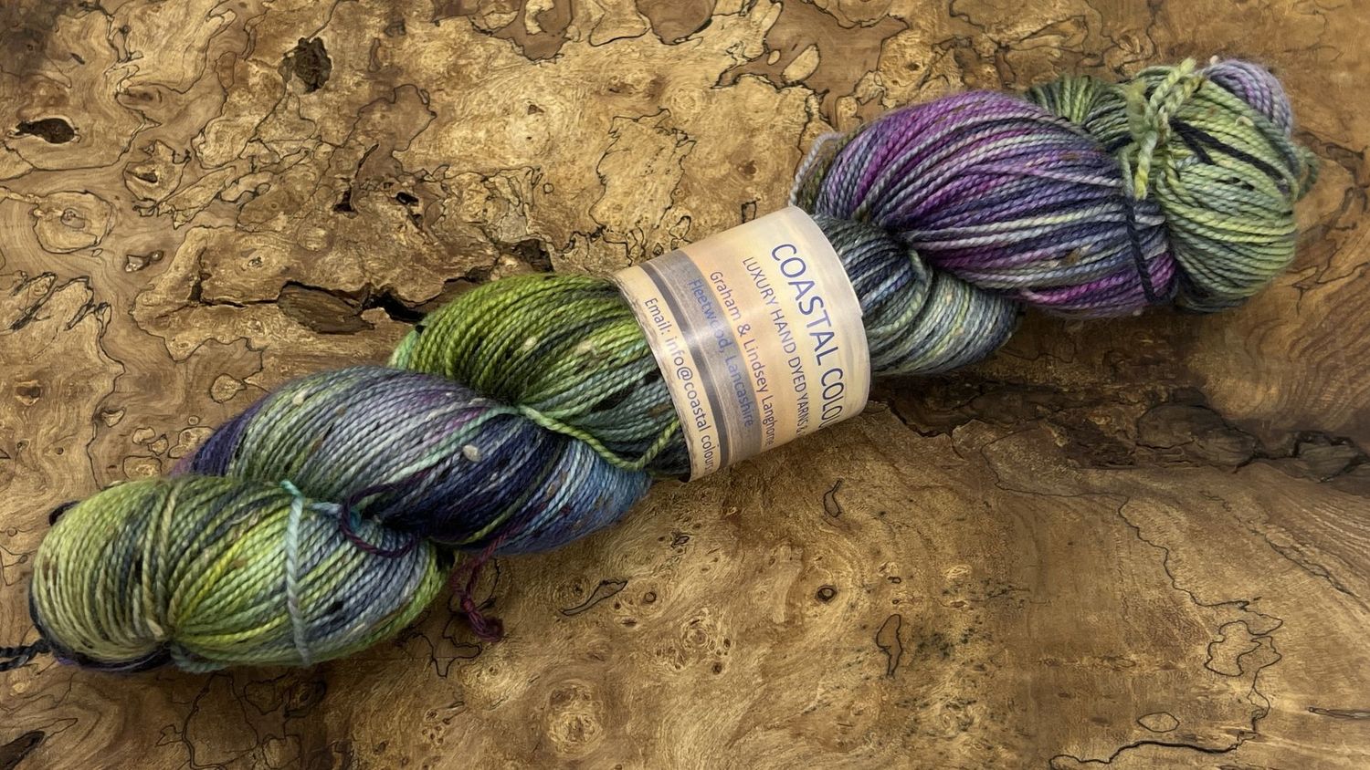 4ply Superwash Merino with Donegal NEP