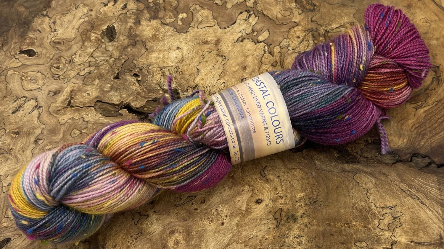 4ply Superwash Merino with Donegal NEP