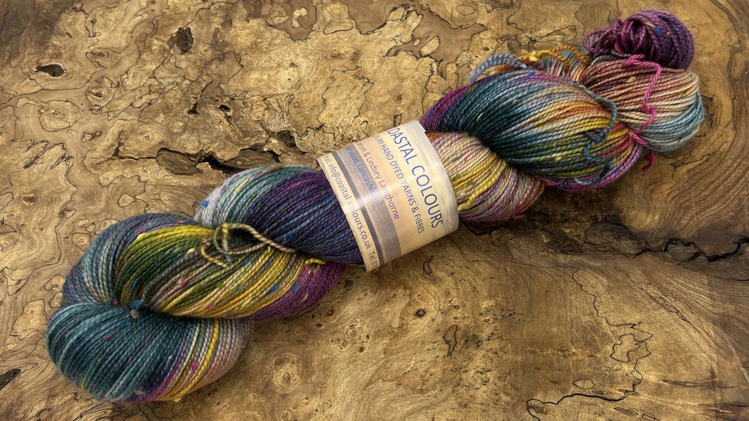 4ply Superwash Merino with Donegal NEP