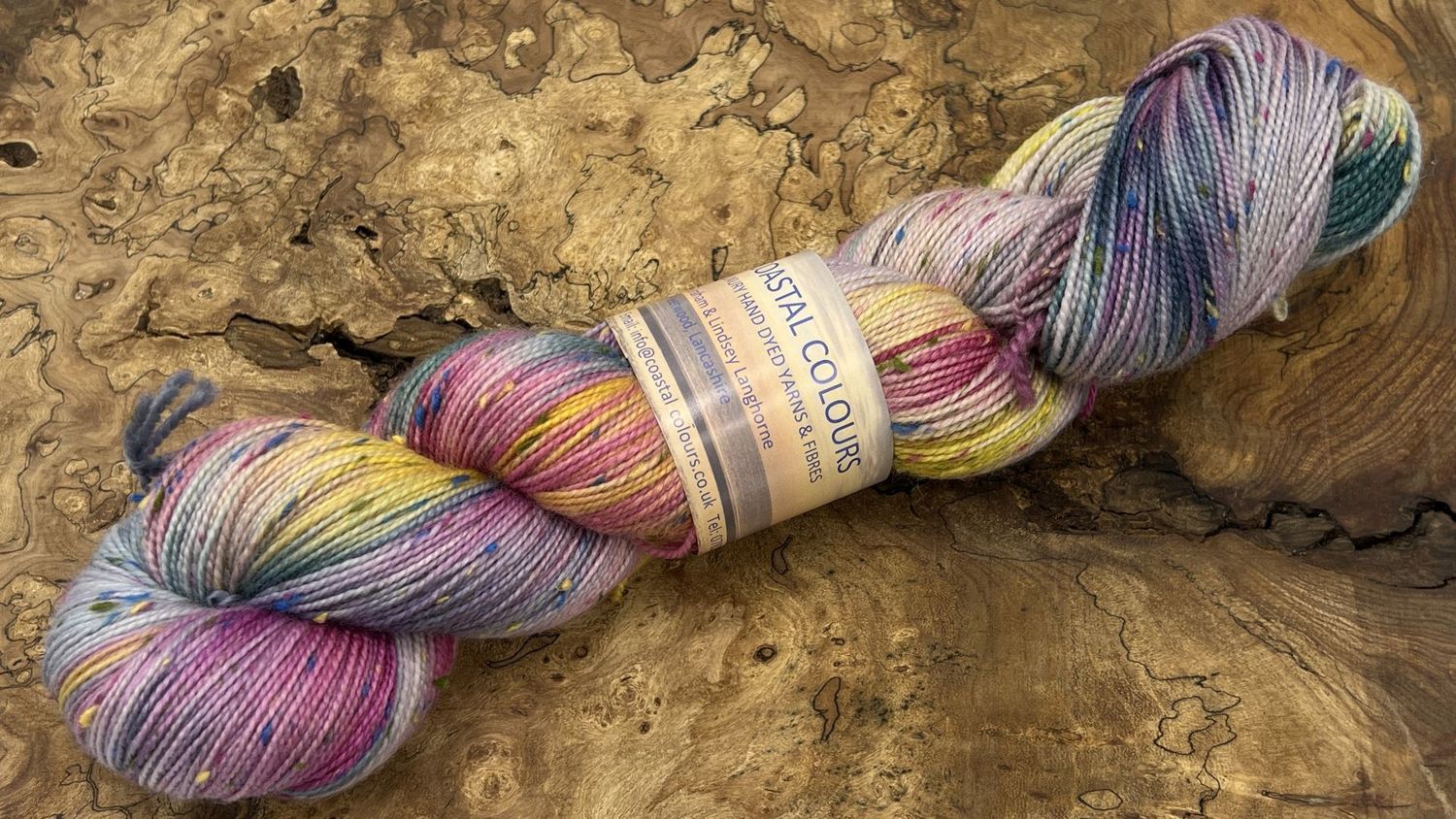 4ply Superwash Merino with Donegal NEP