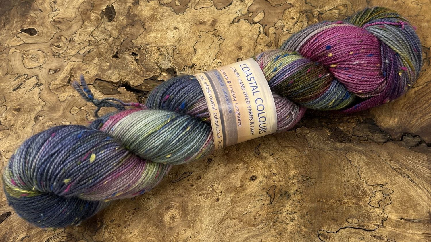 4ply Superwash Merino with Donegal NEP