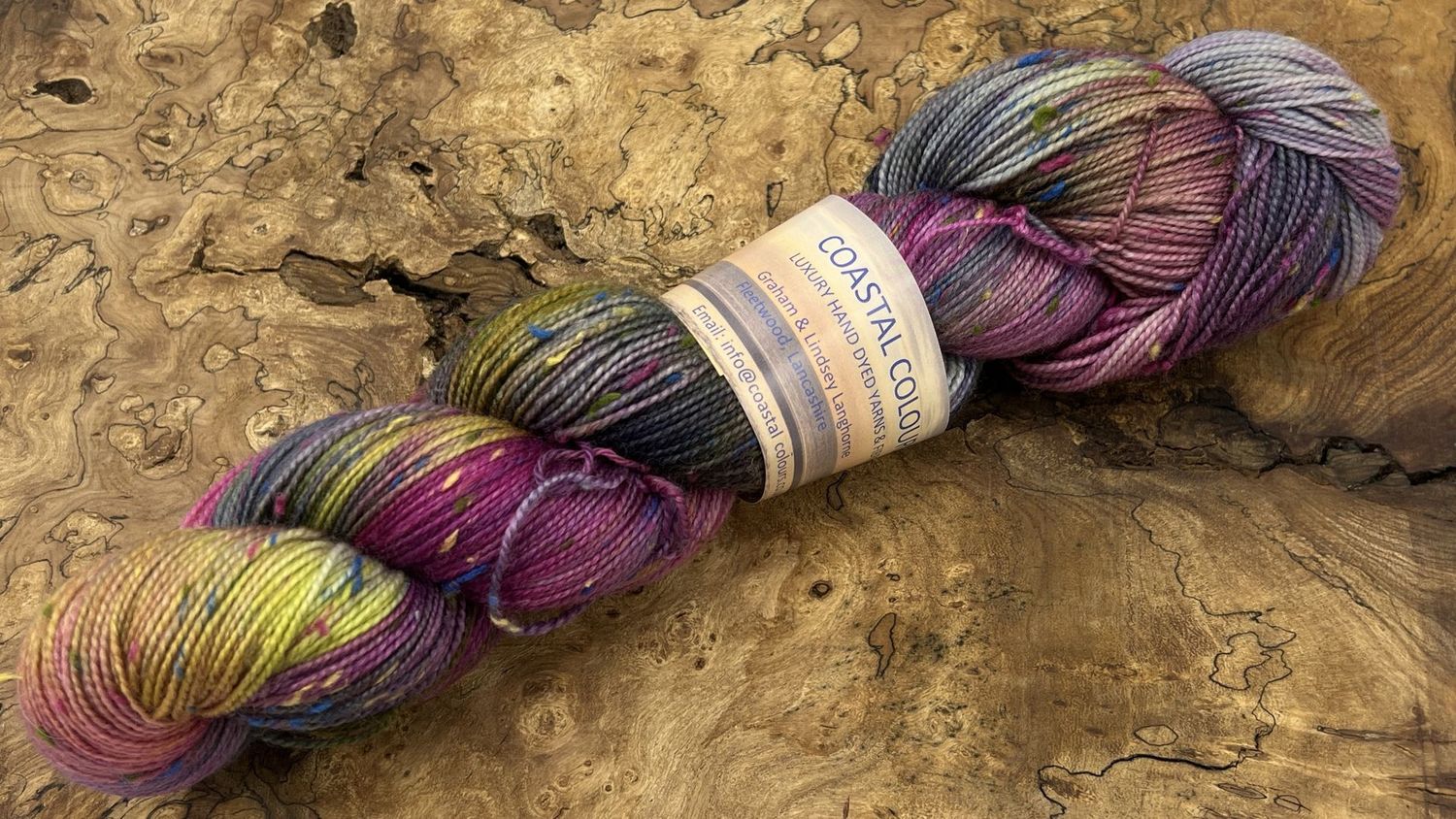 4ply Superwash Merino with Donegal NEP