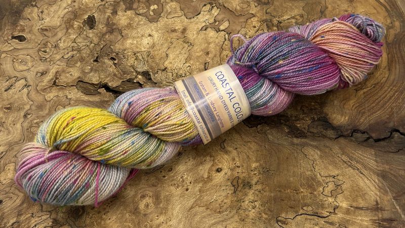 4ply Superwash Merino with Donegal NEP