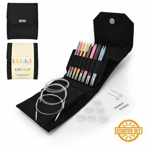 Lykke Circular Interchangeable Starter  Set 5" Colour Black