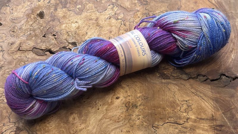 4ply Superwash Merino with Donegal NEP