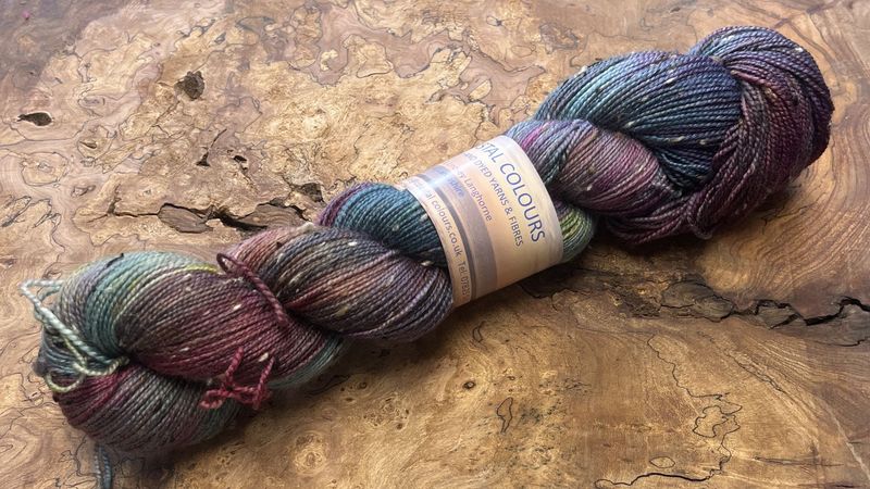 4ply Superwash Merino with Donegal NEP