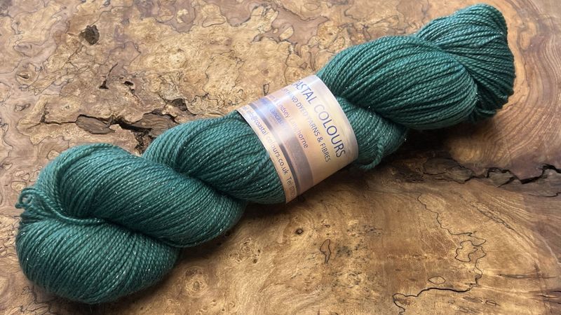 4ply Superwash Merino with Nylon and Silver Stellina Sparkle